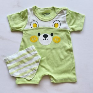 رامپر و دستمال گردن خرس سبز روشن چیاکو