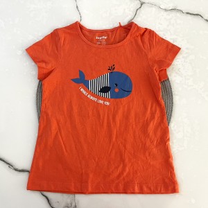 تیشرت آستین کوتاه نهنگ گلبهی لوپیلو kids