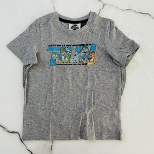 تیشرت آستین کوتاه تی رکس طوسی kids