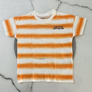 تیشرت آستین کوتاه ‌‌راه راه نارنجی kids