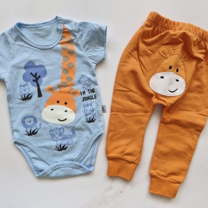 بادی و شلوار زرافه آبی وچیون