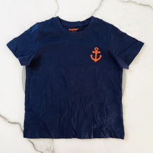 تیشرت آستین کوتاه لنگر سرمه ای لوپیلو kids