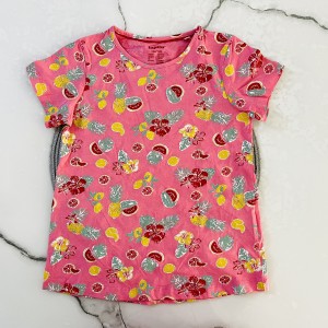 تیشرت آستین کوتاه صورتی میوه لوپیلو kids