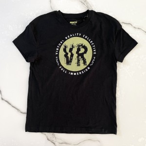 تیشرت آستین کوتاه مشکی VR پپرتز kids