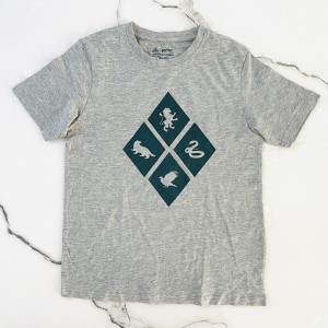 تیشرت آستین کوتاه طوسی هری پاتر kids