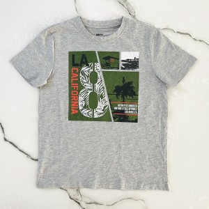 تیشرت آستین کوتاه طوسی کالیفرنیا پپرتز kids