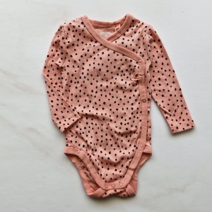 بادی آستین بلند جلودکمه خالخالی لوپیلو