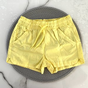 شلوارک کتان کاغذی لیمویی لوپیلو kids