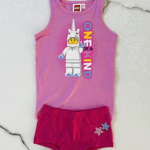 رکابی و شورت تک شاخ لگو kids