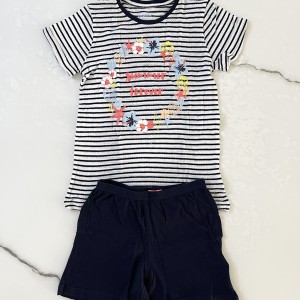 تیشرت شلوارک راه راه سوزنی لوپیلو kids