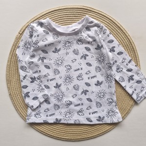 بلوز سفید طرحدار لوپیلو