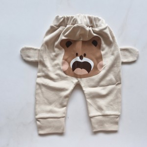 شلوار گوشدار خرس کرمی