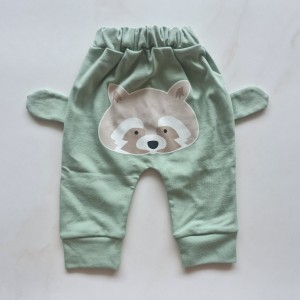 شلوار گوشدار راکون سبز