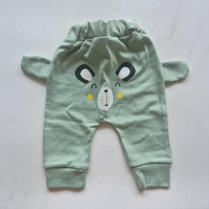 شلوار گوشدار خرس سبز