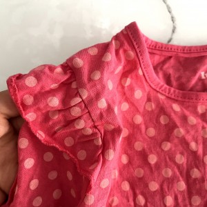 بلوز پایین چیندار صورتی خالخالی لوپیلو kids