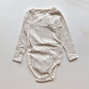 بادی آستین بلند جلودکمه خالخالی لوپیلو