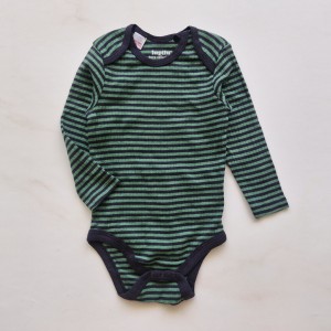 بادی آستین بلند کبریتی راه راه سبز لوپیلو