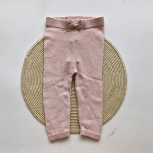 شلوار بافت صورتی لوپیلو