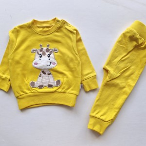 بلوز و شلوار پاییزه زرافه زرد وچیون