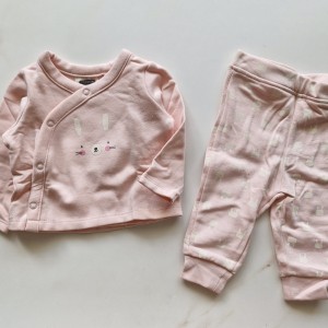 مانتو شلوار توکرکی خرگوش صورتی لوپیلو