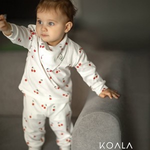 ست بلوز و شلوار و دستمال گردن گیلاس KOALA