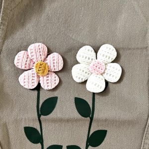 شلوار کتان گلدار کرم آنیل kids