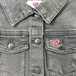 کت جین کوتاه طوسی پپرتز kids