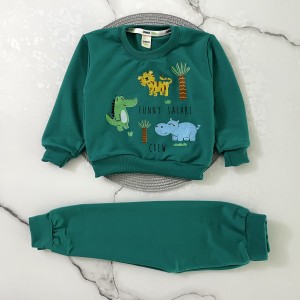 ست اقتصادی دورس جنگل سبز تیره kids