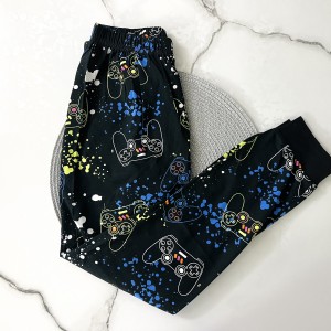 شلوار راحتی وارداتی game مشکی kids