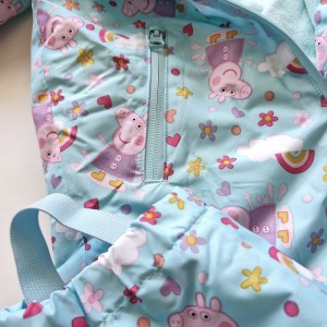 کاپشن سرهمی سبزآبی پپاپیگ Peppapig