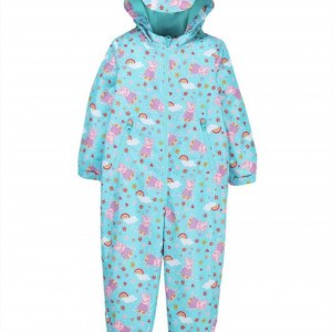 کاپشن سرهمی سبزآبی پپاپیگ Peppapig