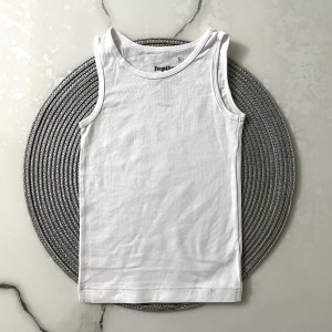 رکابی سفید ساده لوپیلو kids