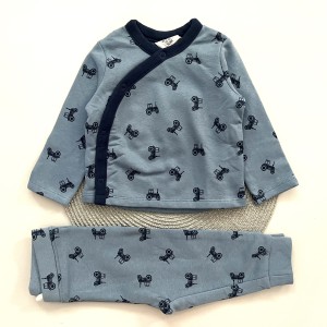 مانتو شلوار دورس تراکتور آبی Lily&Dan