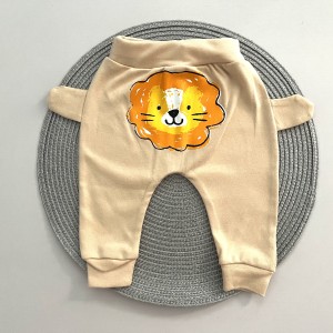 شلوار گوشدار کرم چیاکو