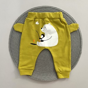 شلوار گوشدار خردلی چرک چیاکو