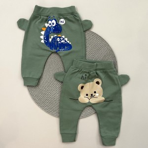 شلوار گوشدار سبز تیره چیاکو