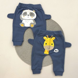 شلوار گوشدار آبی تیره چیاکو