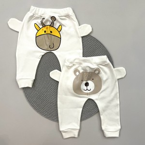 شلوار گوشدار شیری چیاکو