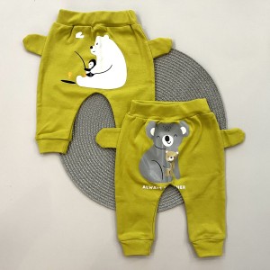 شلوار گوشدار خردلی چرک چیاکو