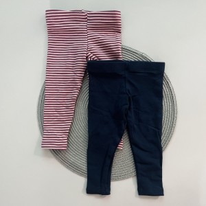 شلوار لگ توکرکی راه راه سرمه ای Lily&Dan