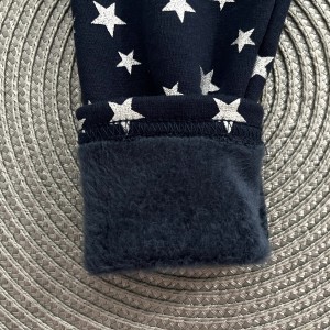 شلوار لگ داخل مخمل سبزآبی ستاره Lily&Dan