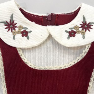 پیراهن یلدایی مخمل کبریتی خرگوش kids