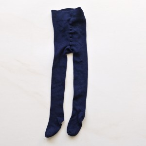 جوراب شلواری سرمه ای ساده