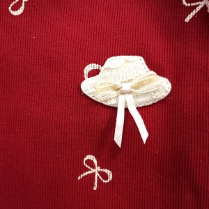 سرهمی یلدایی قرمز پاپیون مهتاب کوچولو