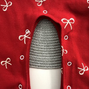 سرهمی یلدایی قرمز پاپیون مهتاب کوچولو