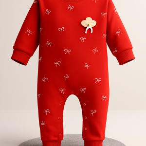 سرهمی یلدایی قرمز پاپیون مهتاب کوچولو