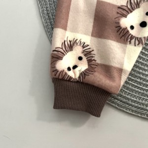 شلوار فوتر چهارخونه شیر امیر کوچولو