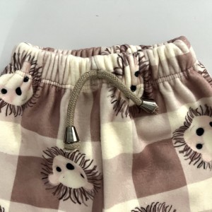 شلوار فوتر چهارخونه شیر امیر کوچولو