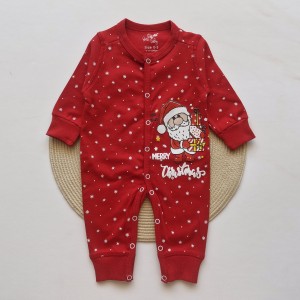 سرهمی طرح هدیه بابانوئل قرمز پنتی بیبی