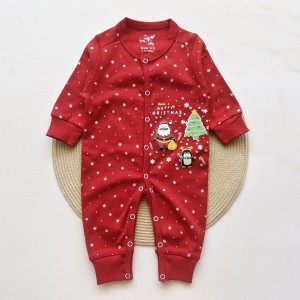 سرهمی طرح کریسمس قرمز پنتی بیبی